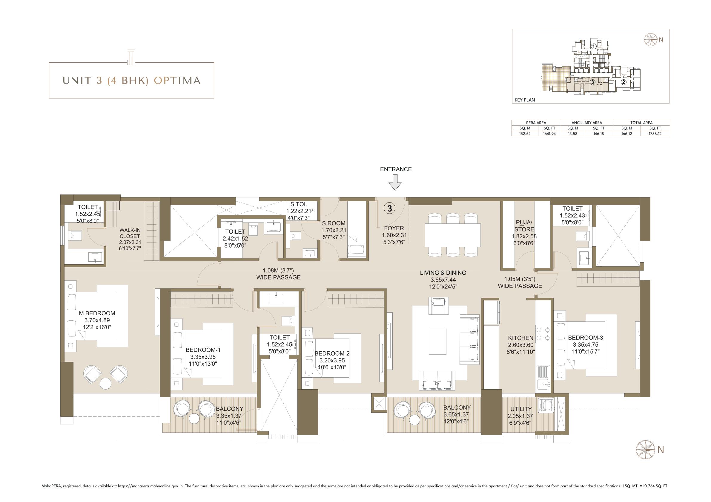 4 BHK Floor Plan
